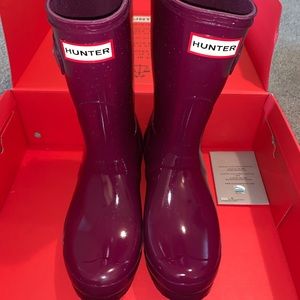 Short Violet Women’s Hunter Rain Boots